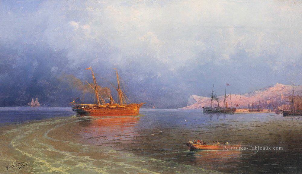 Ivan Aivazovsky près de la côte d’yalta Paysage marin Peintures à l'huile